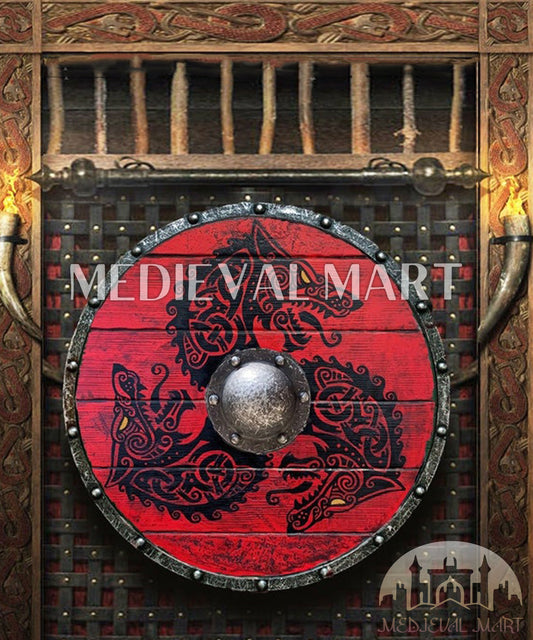 MEDIEVALMART AU First Avengers Steve Rogers Damaged Shield | Gift for Cosplayer