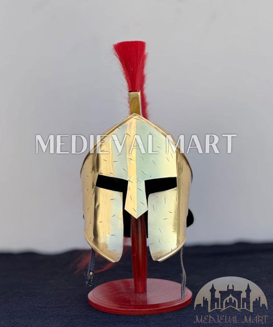 MEDIEVALMART AU Great Fantasy Helmet With Metal Horns or Free Stand | LARP Props