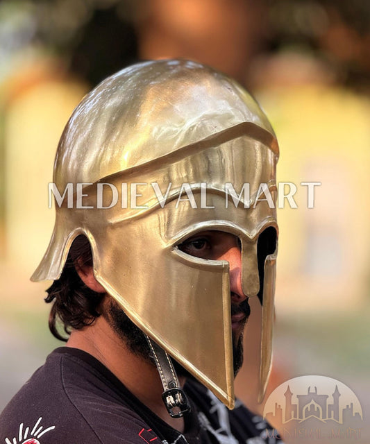 MEDIEVALMART AU Great Fantasy Helmet With Metal Horns or Free Stand | LARP Props