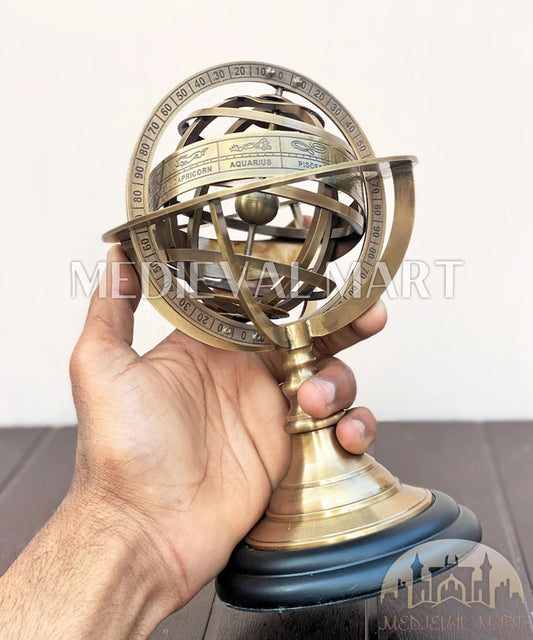 MEDIEVALMART AU "Achilles" Gold Finish Trojan Warrior Helmet W/H Free Stand | Troy Props