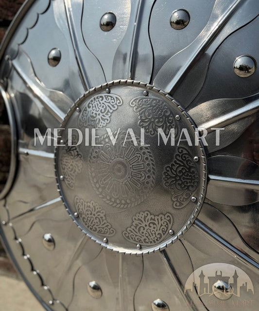 MEDIEVALMART AU Great Fantasy Helmet With Metal Horns or Free Stand | LARP Props