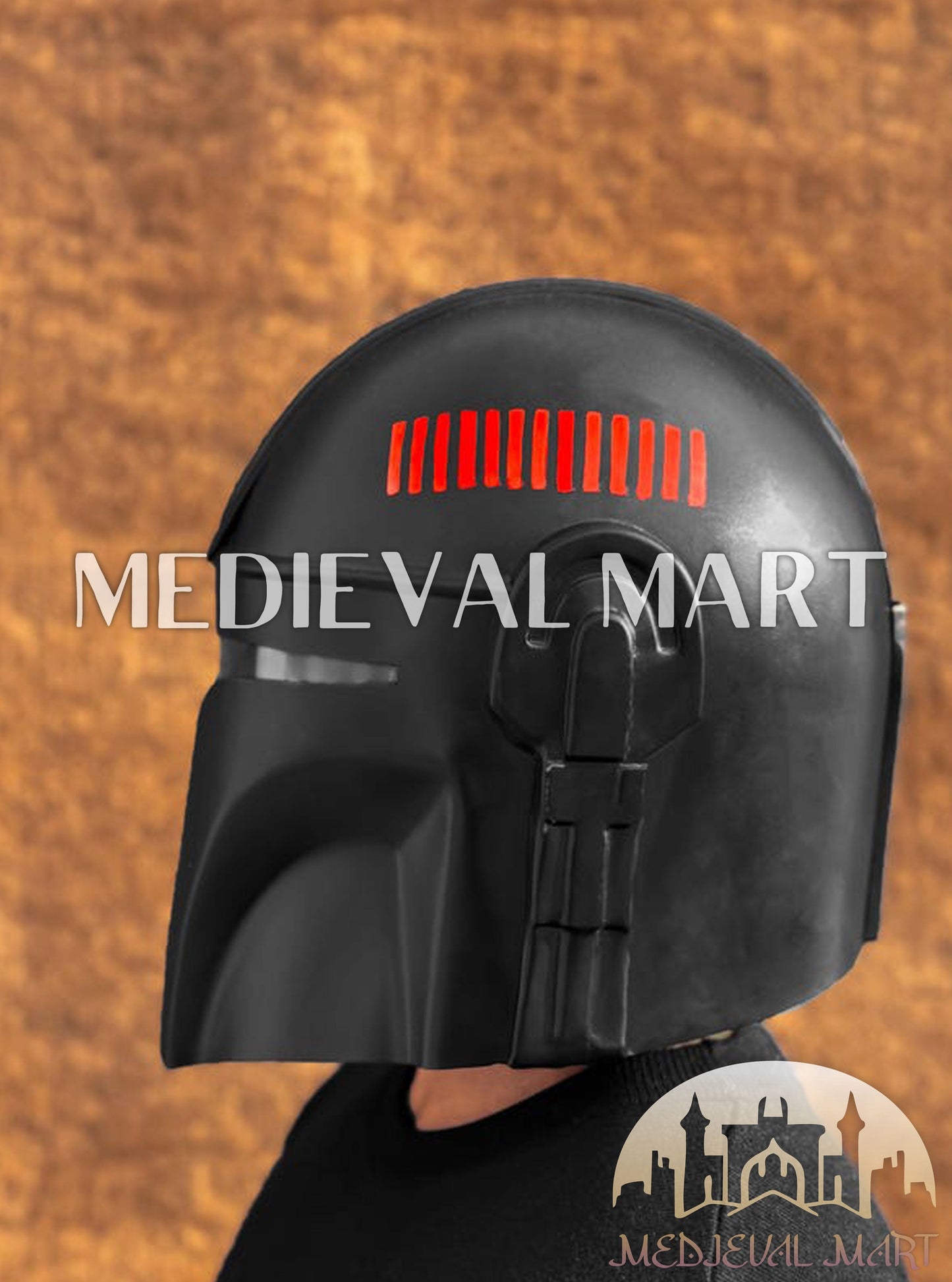 MEDIEVALMART AU "Achilles" Gold Finish Trojan Warrior Helmet W/H Free Stand | Troy Props