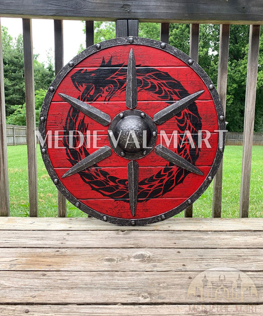 MEDIEVALMART AU First Avengers Steve Rogers Damaged Shield | Gift for Cosplayer