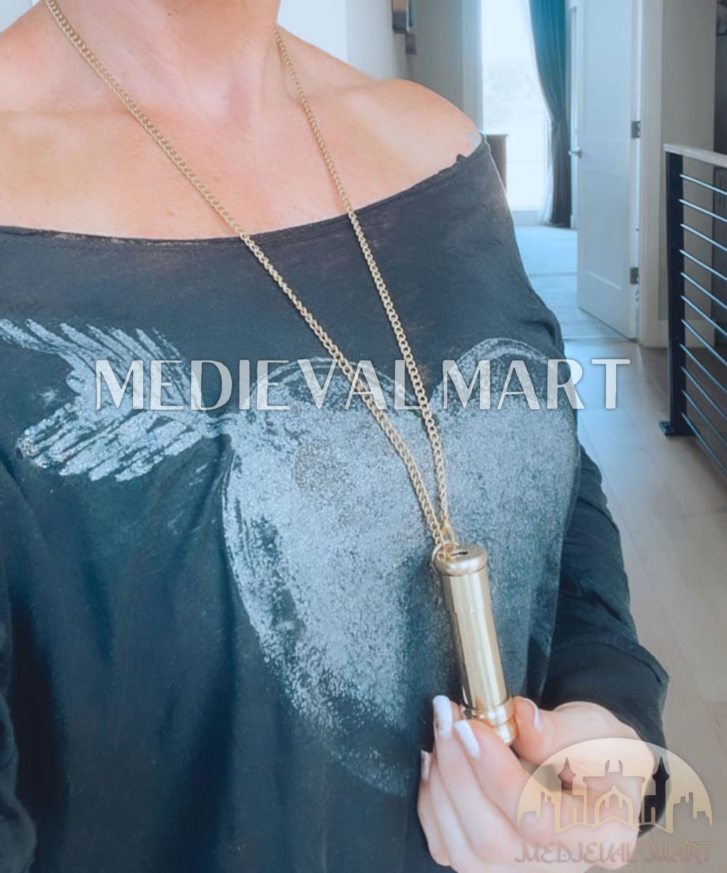 MEDIEVALMART AU Medieval Templar Devil Zelda Cross Inspired Wooden Shield Bliue & Gold Finish | Gift for Christmas Day