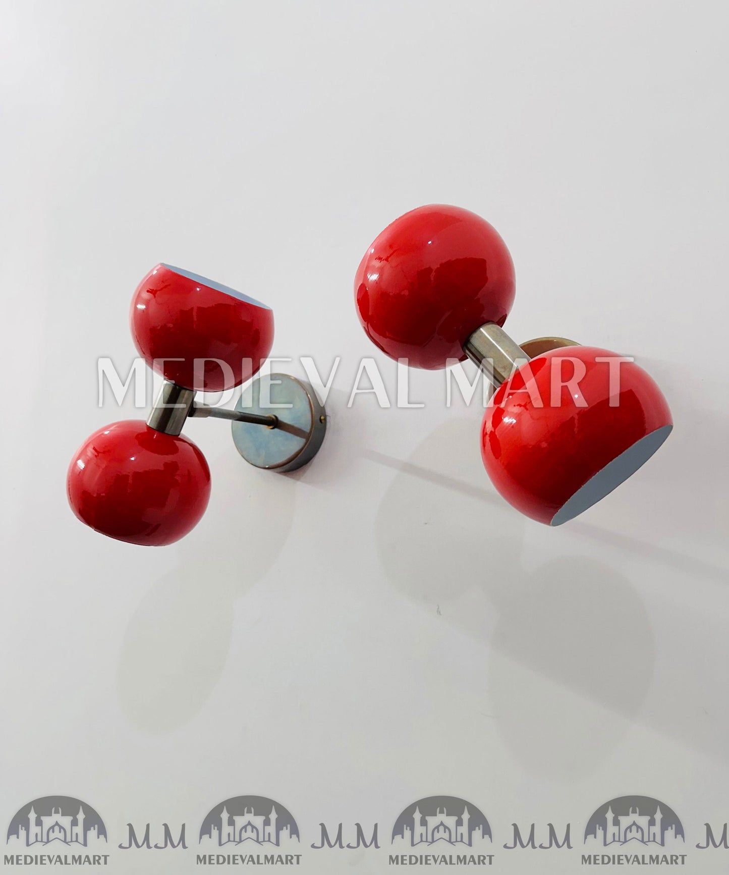 MEDIEVALMART AU European Greaves Knight English Legs Armor "Buff Polish"