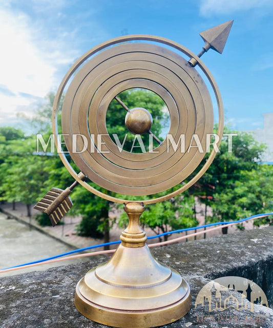 MEDIEVALMART AU "Achilles" Gold Finish Trojan Warrior Helmet W/H Free Stand | Troy Props