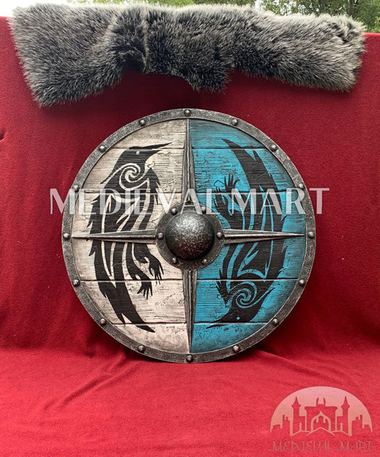 MEDIEVALMART AU First Avengers Steve Rogers Damaged Shield | Gift for Cosplayer
