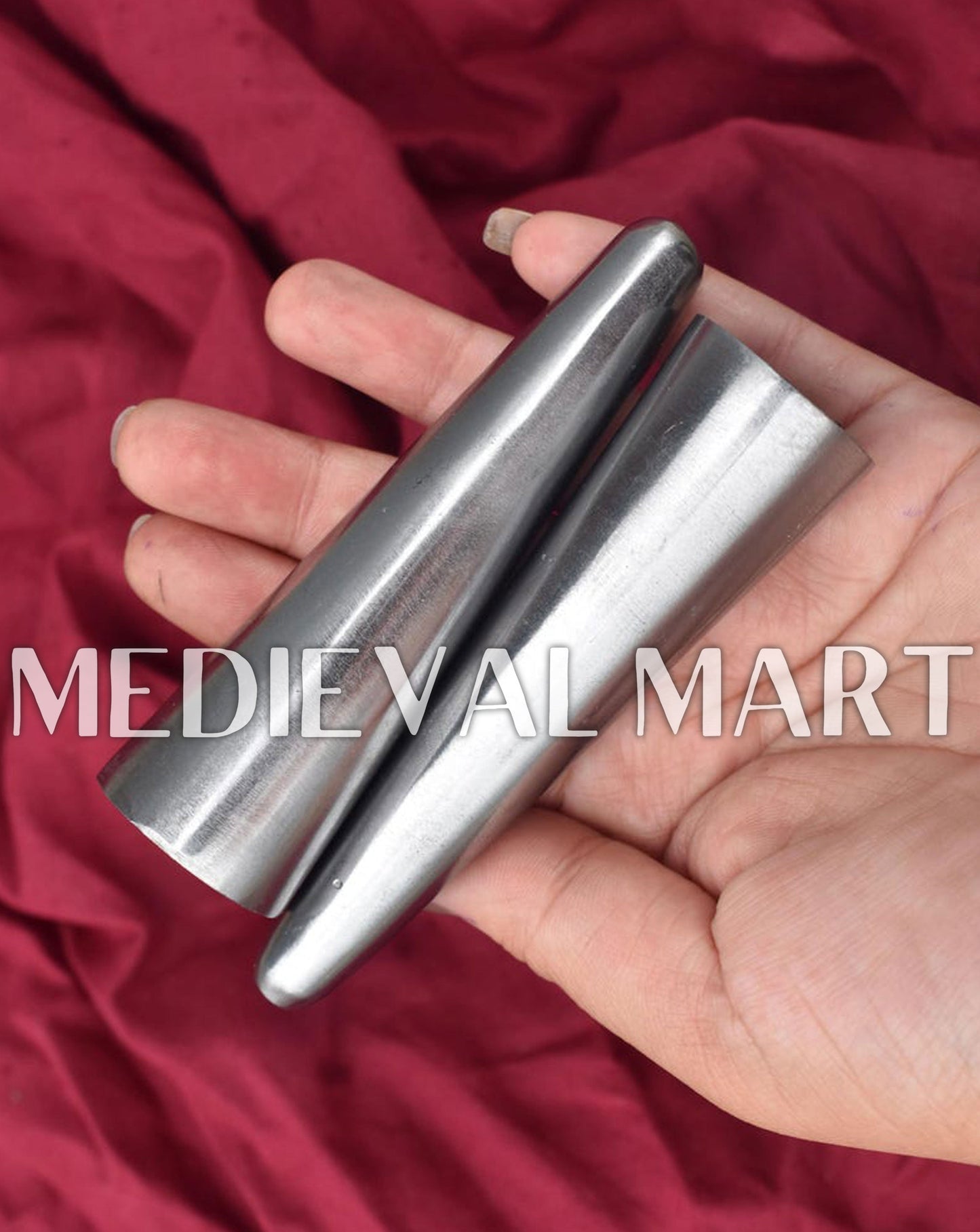 MEDIEVALMART AU Hand Forged Medieval Twisted Troll Cross Iron Pendent With Leather Cord