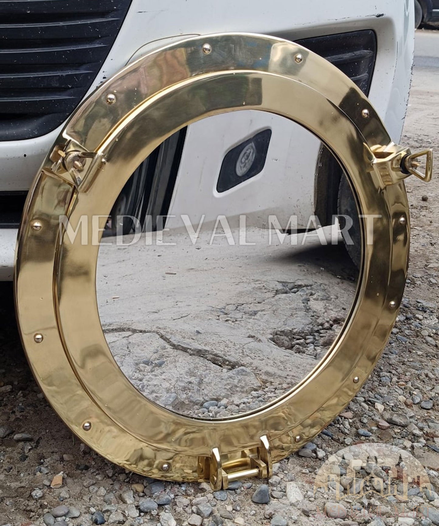 MEDIEVALMART AU Hand Forged Medieval Twisted Troll Cross Iron Pendent With Leather Cord