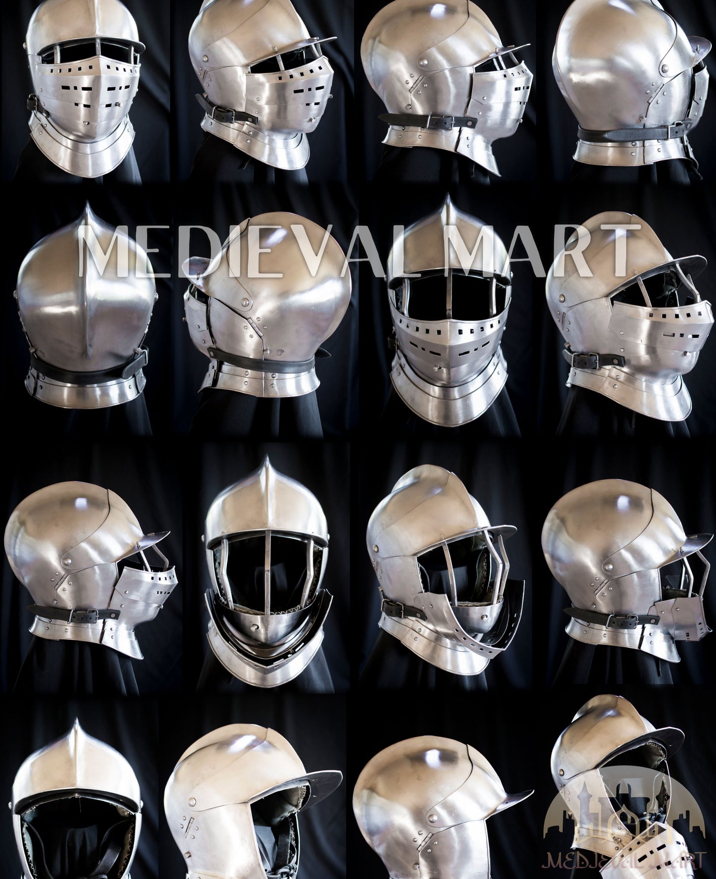 MEDIEVALMART AU Vintage Mid Century Silver Dijkstra Space Age Floor Lamp