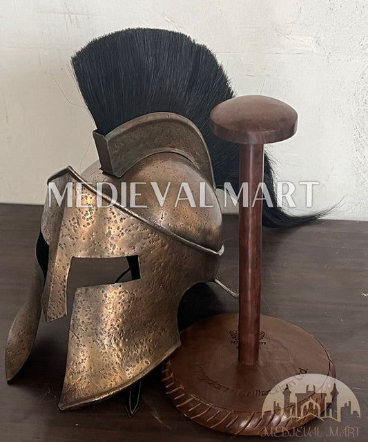 MEDIEVALMART AU Great Fantasy Helmet With Metal Horns or Free Stand | LARP Props