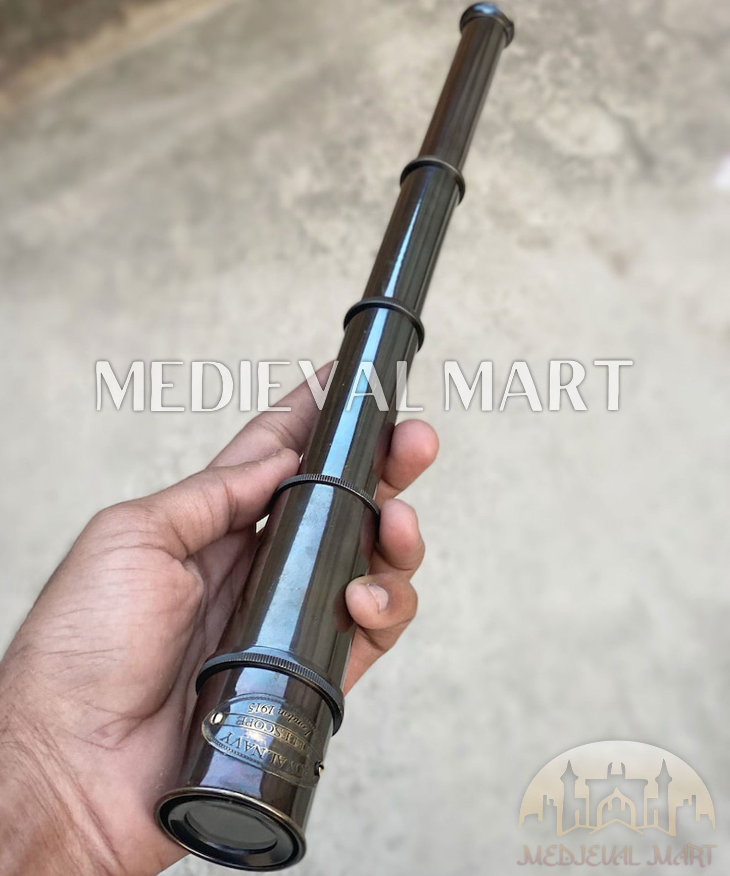 MEDIEVALMART AU Medieval Templar Devil Zelda Cross Inspired Wooden Shield Bliue & Gold Finish | Gift for Christmas Day