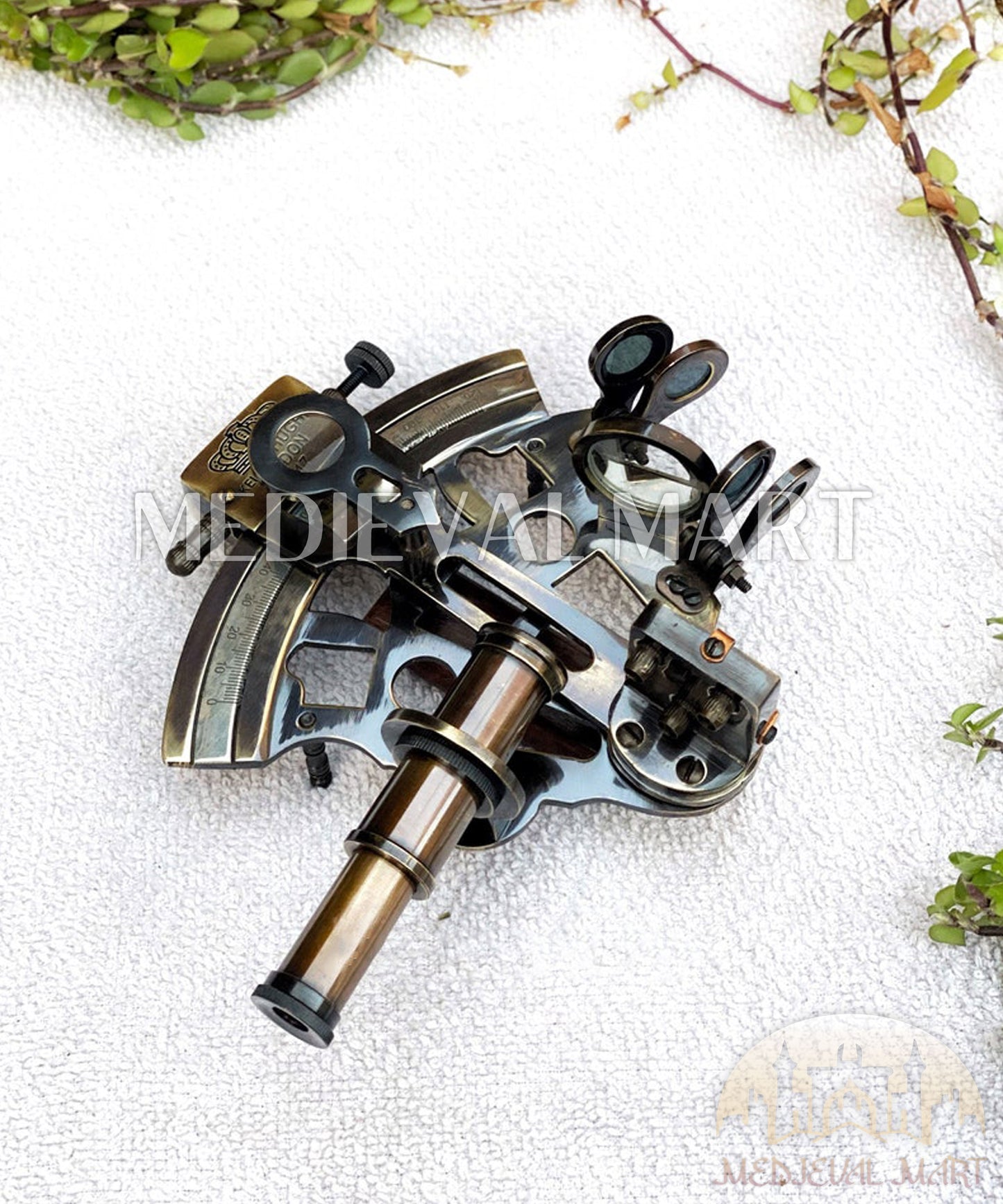 MEDIEVALMART AU Hand Forged Medieval Twisted Troll Cross Iron Pendent With Leather Cord