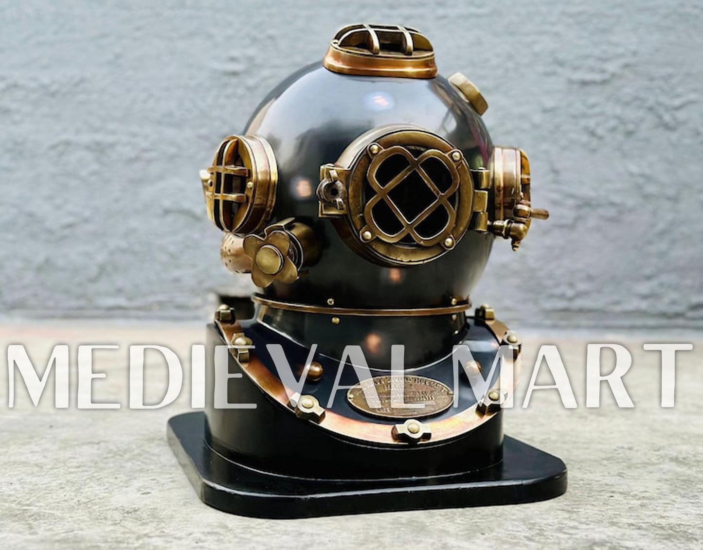 MEDIEVALMART AU Hand Forged Medieval Twisted Troll Cross Iron Pendent With Leather Cord