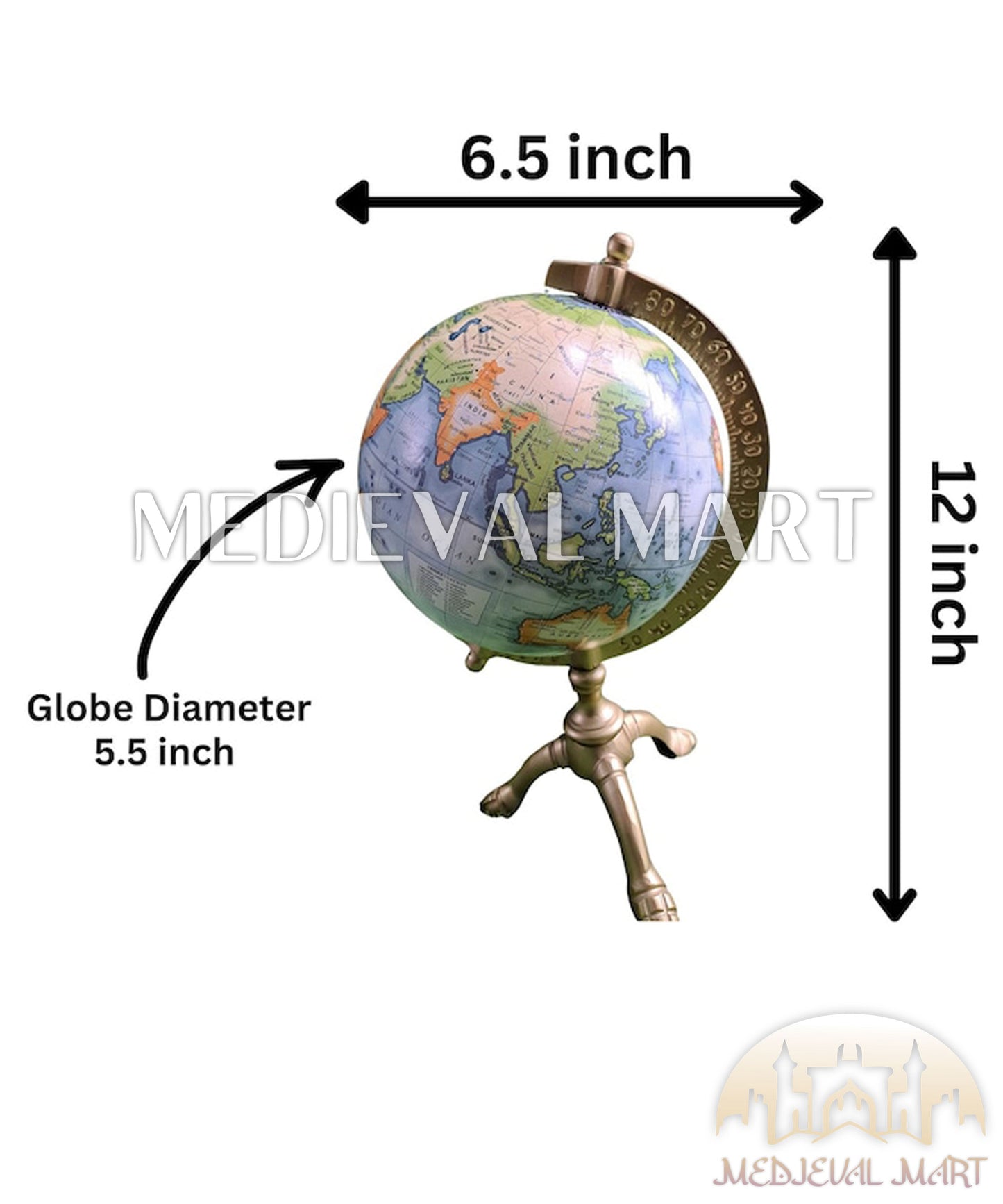 MEDIEVALMART AU "Achilles" Gold Finish Trojan Warrior Helmet W/H Free Stand | Troy Props