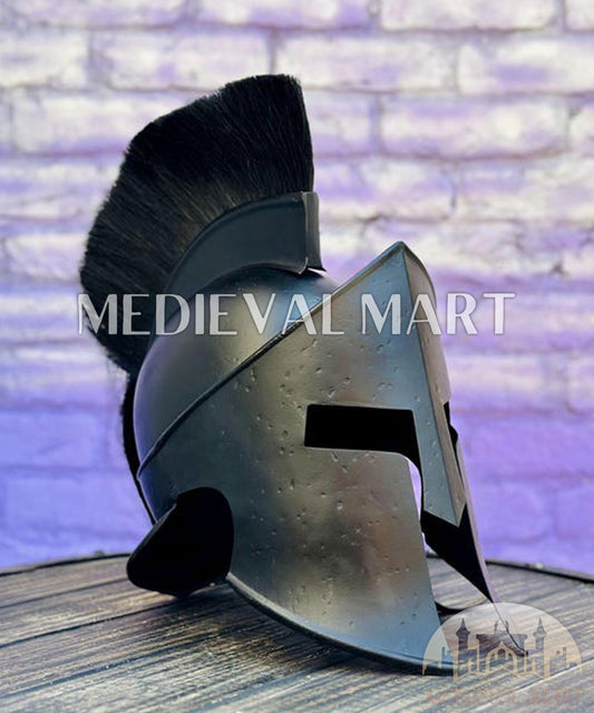MEDIEVALMART AU Great Fantasy Helmet With Metal Horns or Free Stand | LARP Props