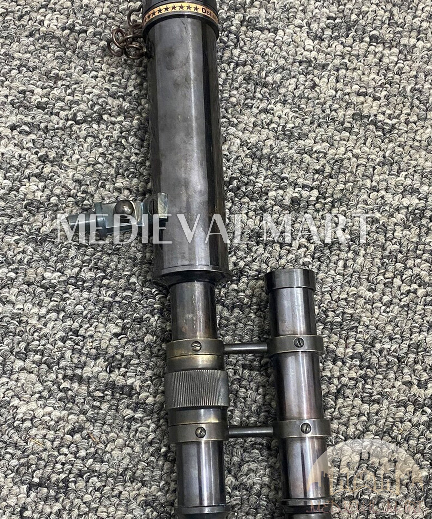 MEDIEVALMART AU Medieval Templar Devil Zelda Cross Inspired Wooden Shield Bliue & Gold Finish | Gift for Christmas Day