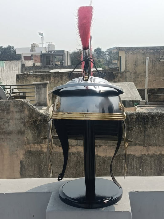 MEDIEVALMART AU Great Fantasy Helmet With Metal Horns or Free Stand | LARP Props