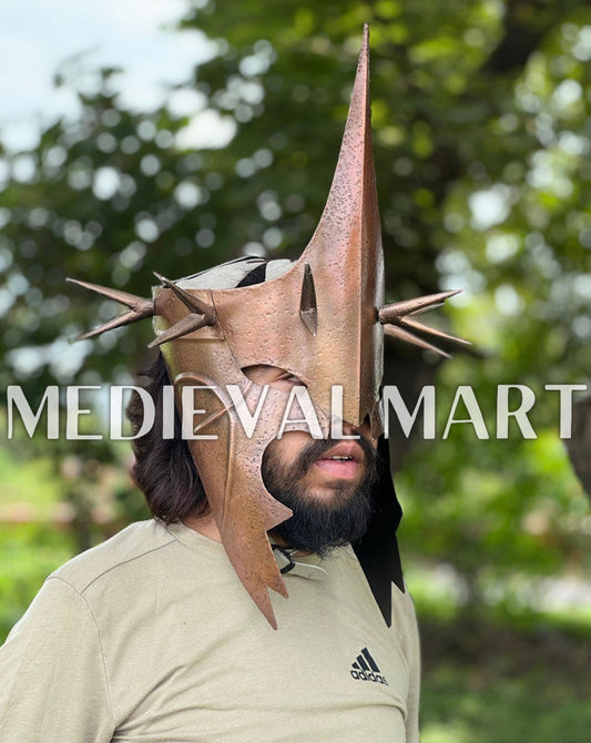 MEDIEVALMART AU "Achilles" Gold Finish Trojan Warrior Helmet W/H Free Stand | Troy Props