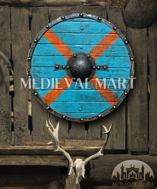 MEDIEVALMART AU First Avengers Steve Rogers Damaged Shield | Gift for Cosplayer