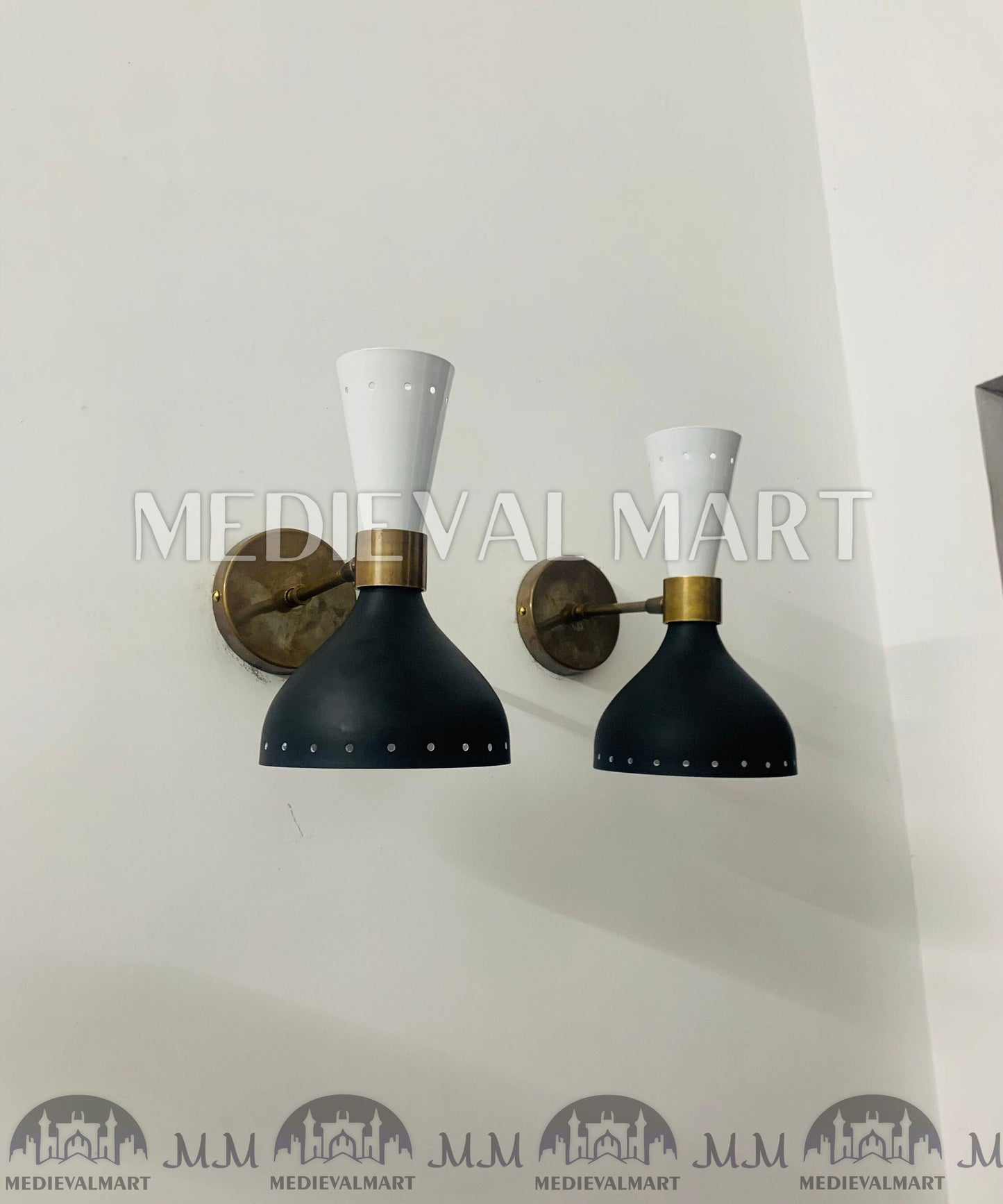 MEDIEVALMART AU European Greaves Knight English Legs Armor "Buff Polish"