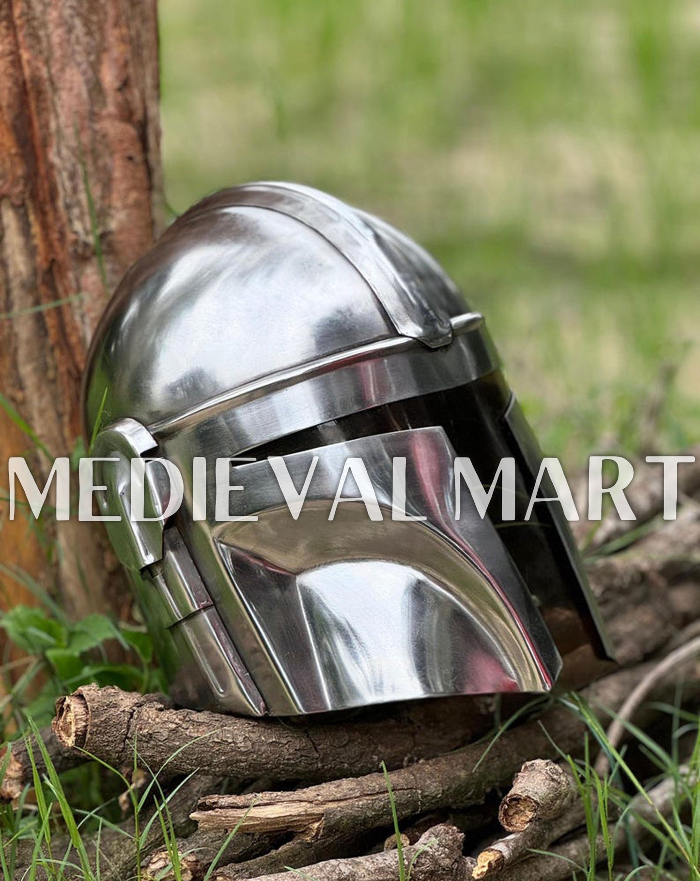 MEDIEVALMART AU "Achilles" Gold Finish Trojan Warrior Helmet W/H Free Stand | Troy Props
