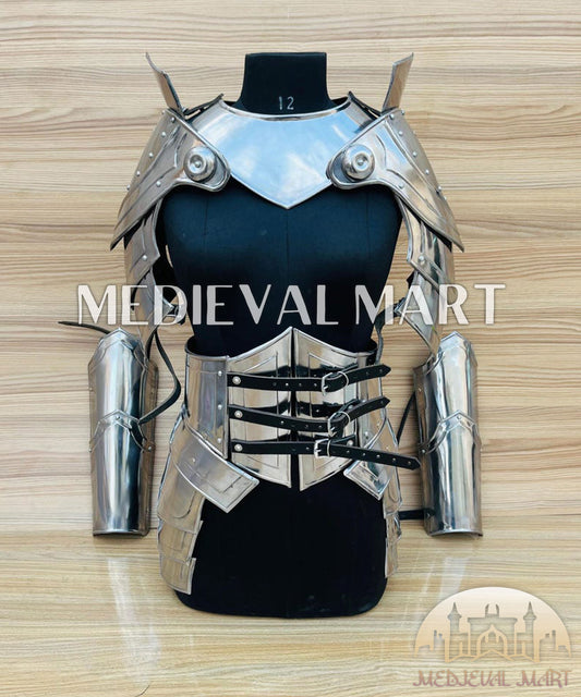 MEDIEVALMART AU Iconic Viking's Jarl Borg Iron Spikes  Battleworn Viking Wooden Shield | Gifts For Dad