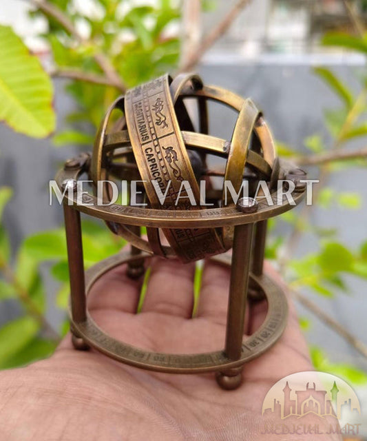 MEDIEVALMART AU "Achilles" Gold Finish Trojan Warrior Helmet W/H Free Stand | Troy Props