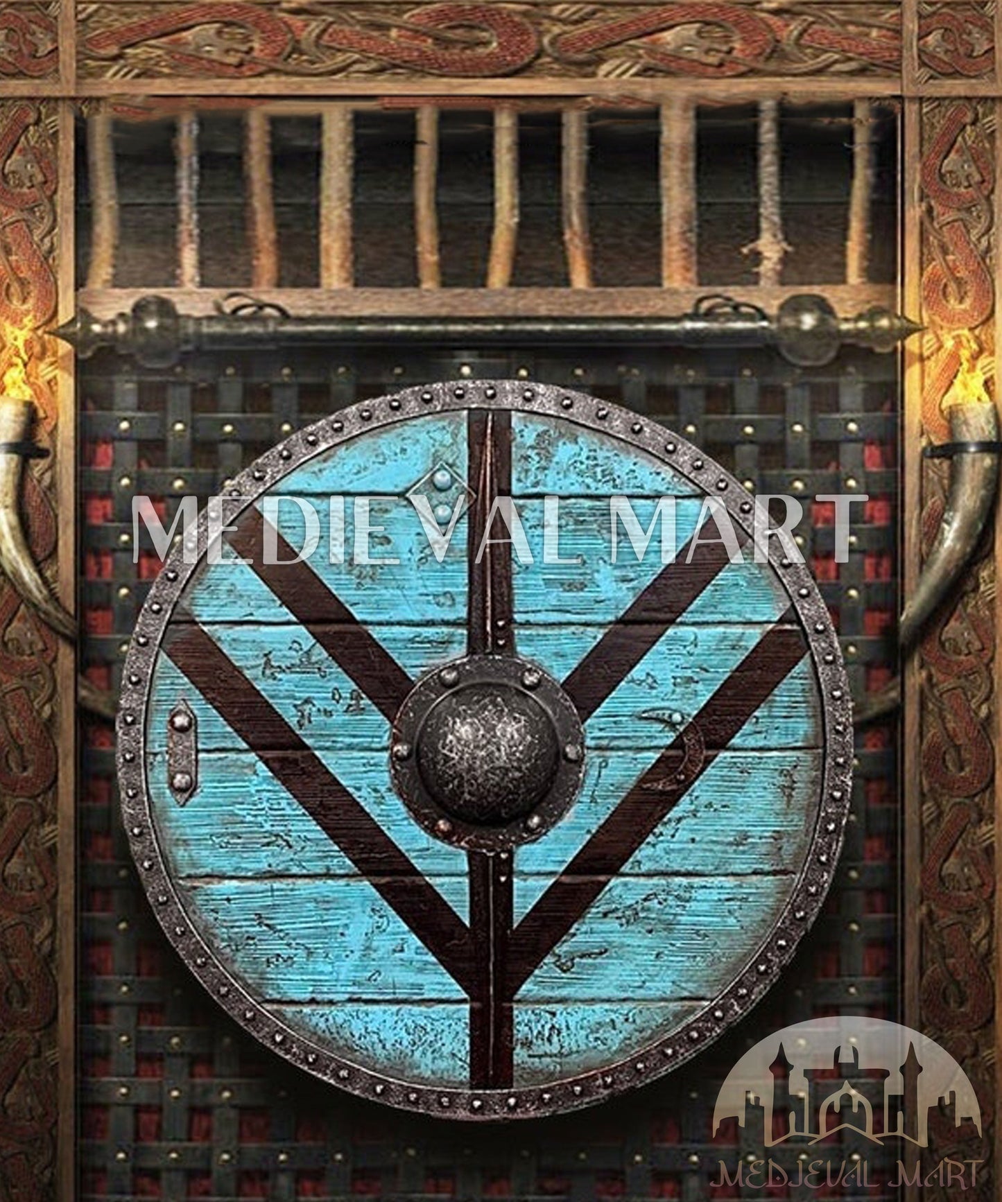 MEDIEVALMART AU First Avengers Steve Rogers Damaged Shield | Gift for Cosplayer