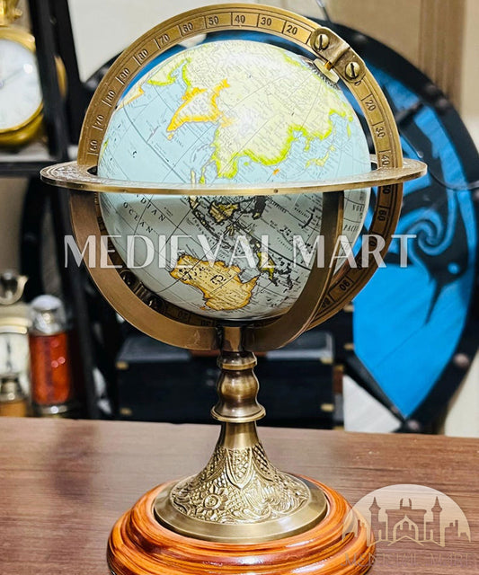 MEDIEVALMART AU "Achilles" Gold Finish Trojan Warrior Helmet W/H Free Stand | Troy Props