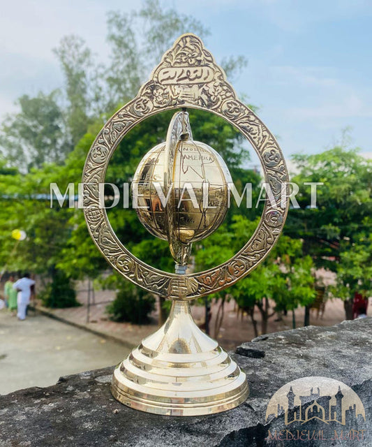 MEDIEVALMART AU "Achilles" Gold Finish Trojan Warrior Helmet W/H Free Stand | Troy Props