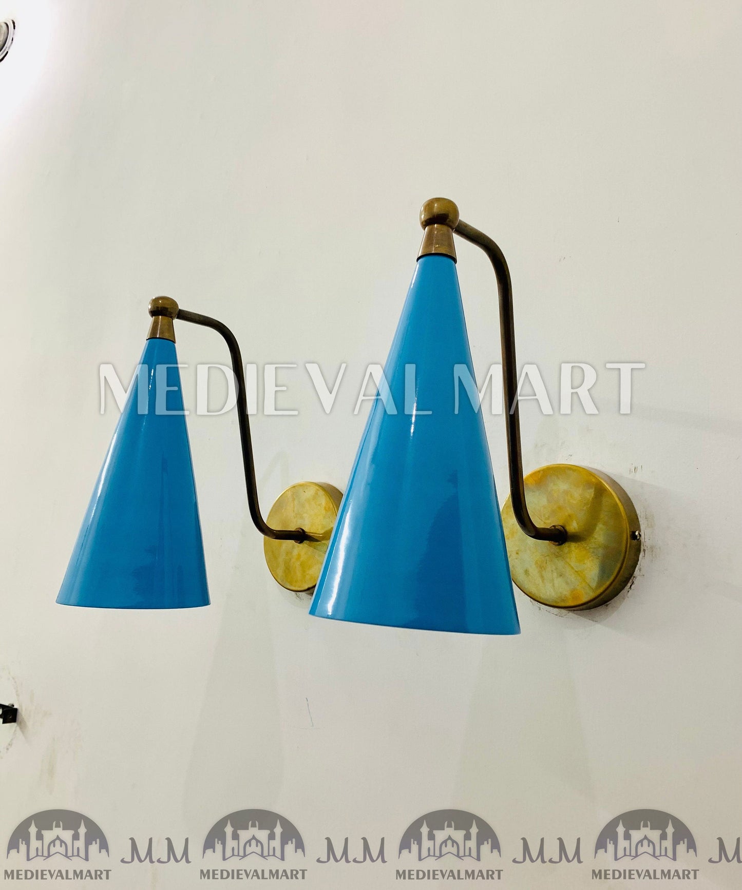 MEDIEVALMART AU European Greaves Knight English Legs Armor "Buff Polish"