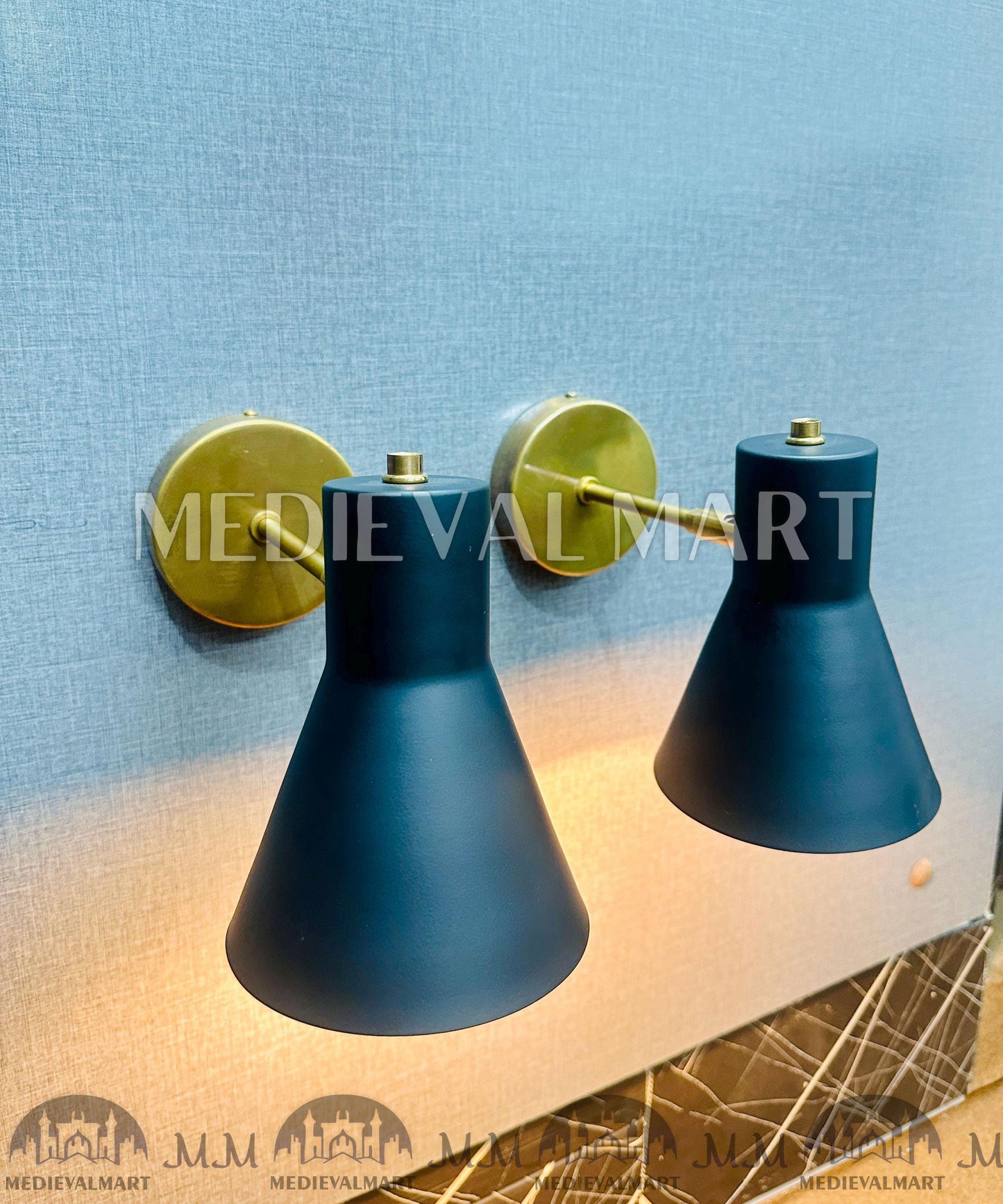 MEDIEVALMART AU European Greaves Knight English Legs Armor "Buff Polish"