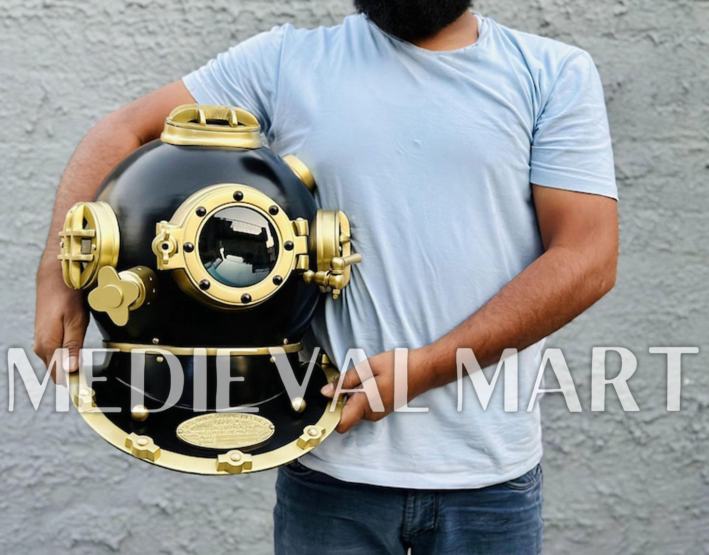 MEDIEVALMART AU Hand Forged Medieval Twisted Troll Cross Iron Pendent With Leather Cord