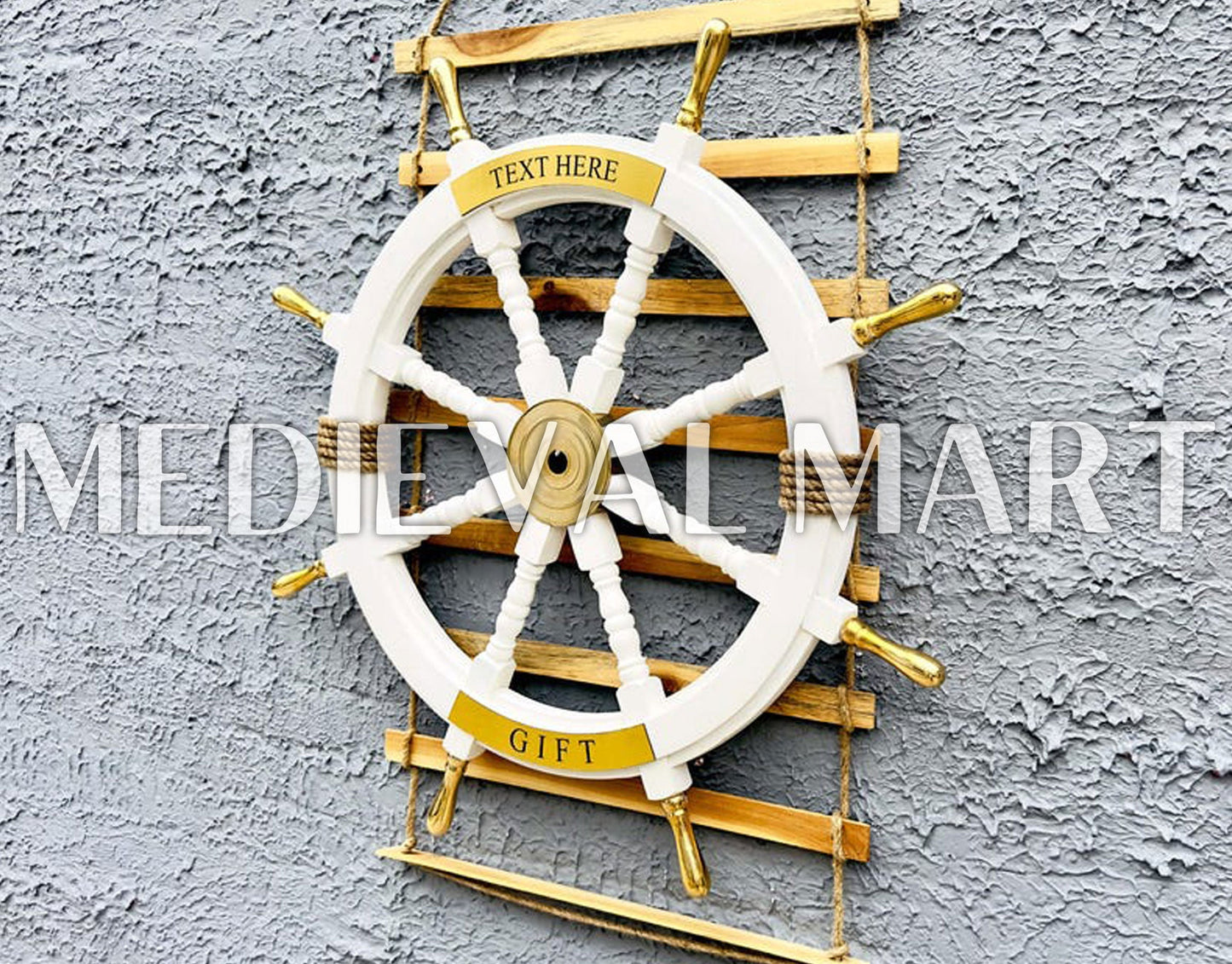 MEDIEVALMART AU Hand Forged Medieval Twisted Troll Cross Iron Pendent With Leather Cord