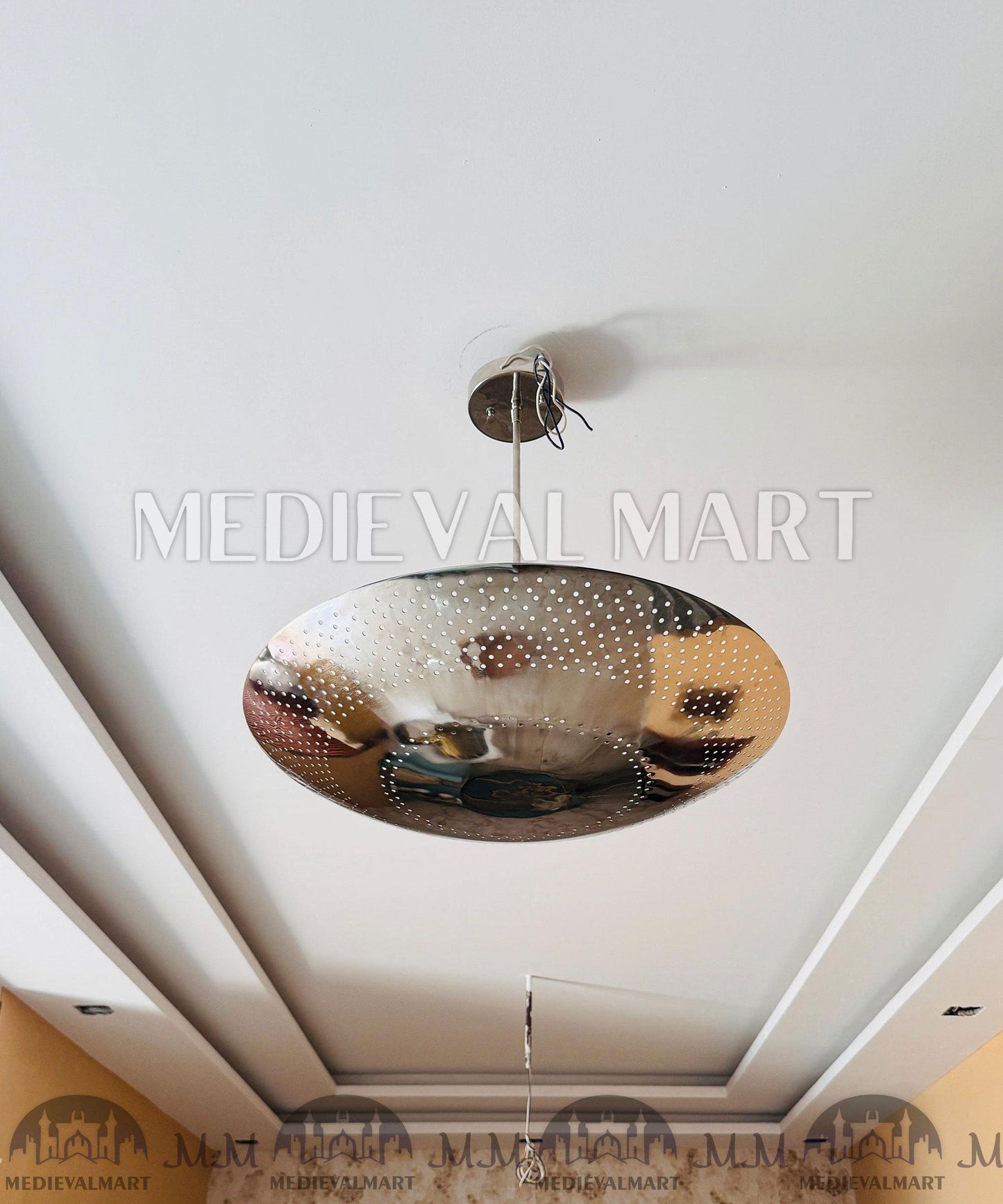 MEDIEVALMART AU European Greaves Knight English Legs Armor "Buff Polish"