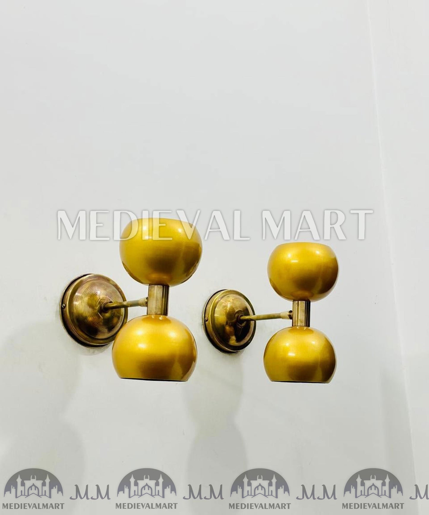 MEDIEVALMART AU European Greaves Knight English Legs Armor "Buff Polish"