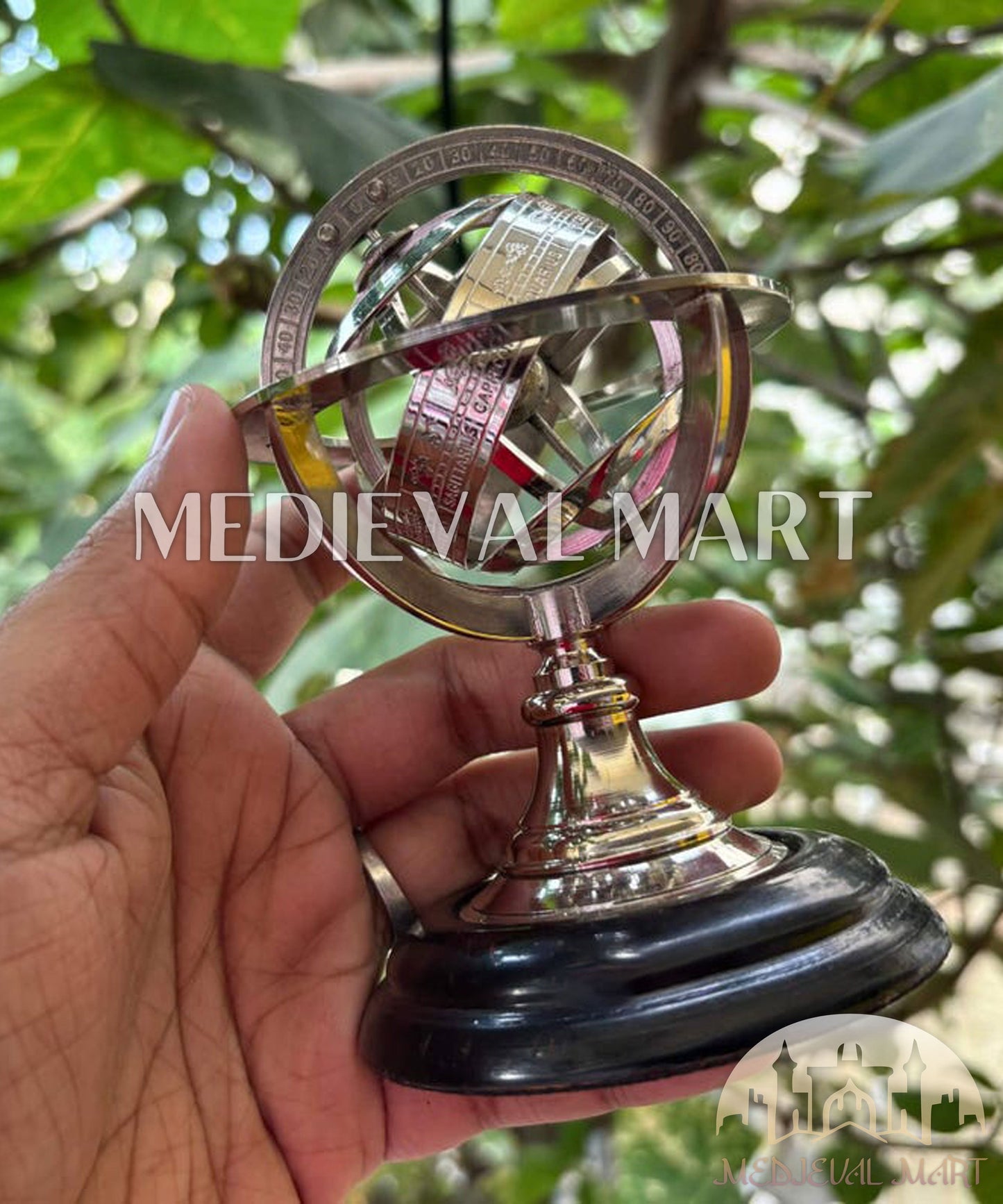 MEDIEVALMART AU "Achilles" Gold Finish Trojan Warrior Helmet W/H Free Stand | Troy Props