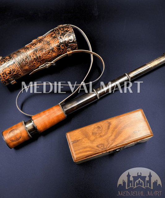 MEDIEVALMART AU Medieval Templar Devil Zelda Cross Inspired Wooden Shield Bliue & Gold Finish | Gift for Christmas Day