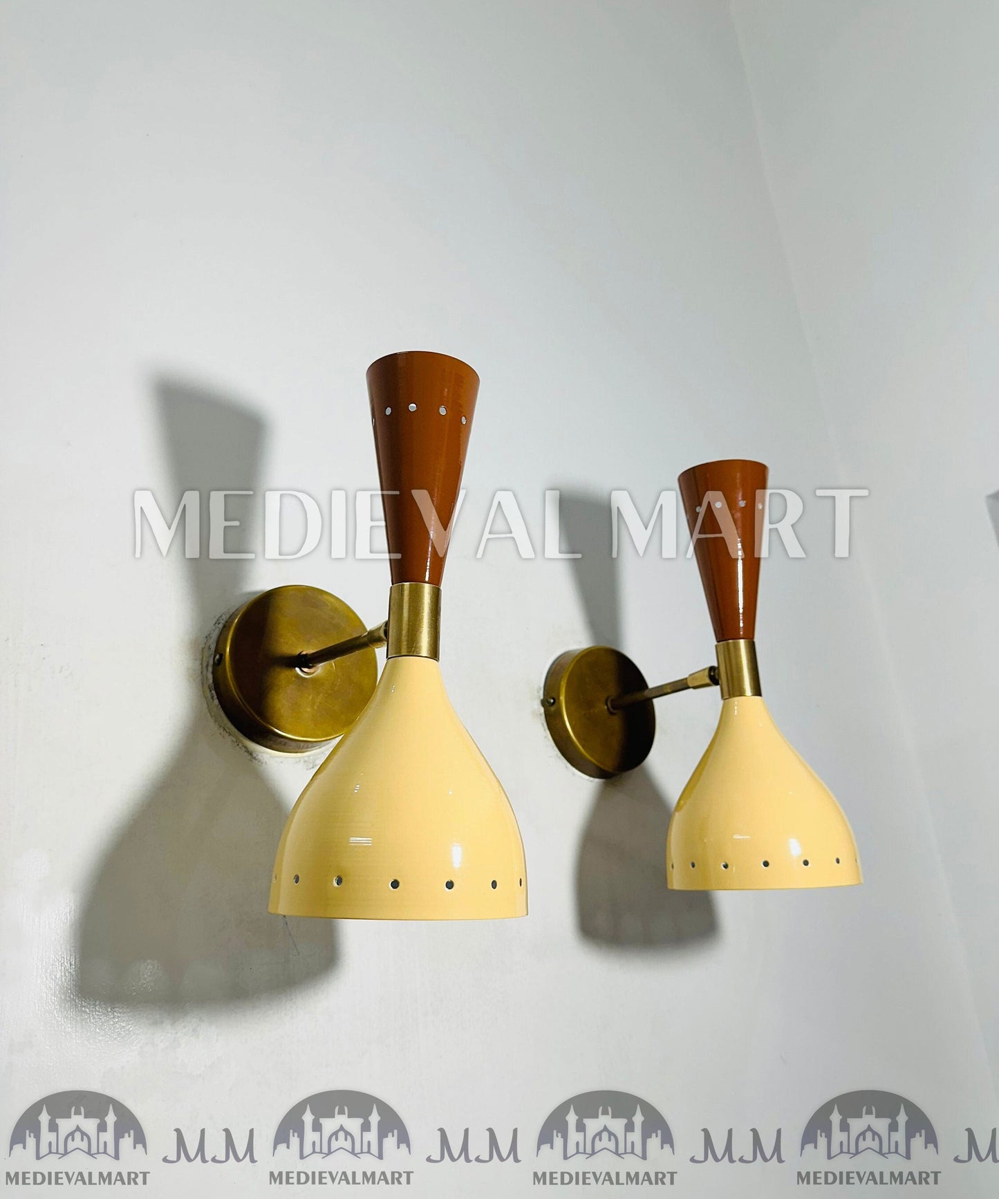 MEDIEVALMART AU European Greaves Knight English Legs Armor "Buff Polish"