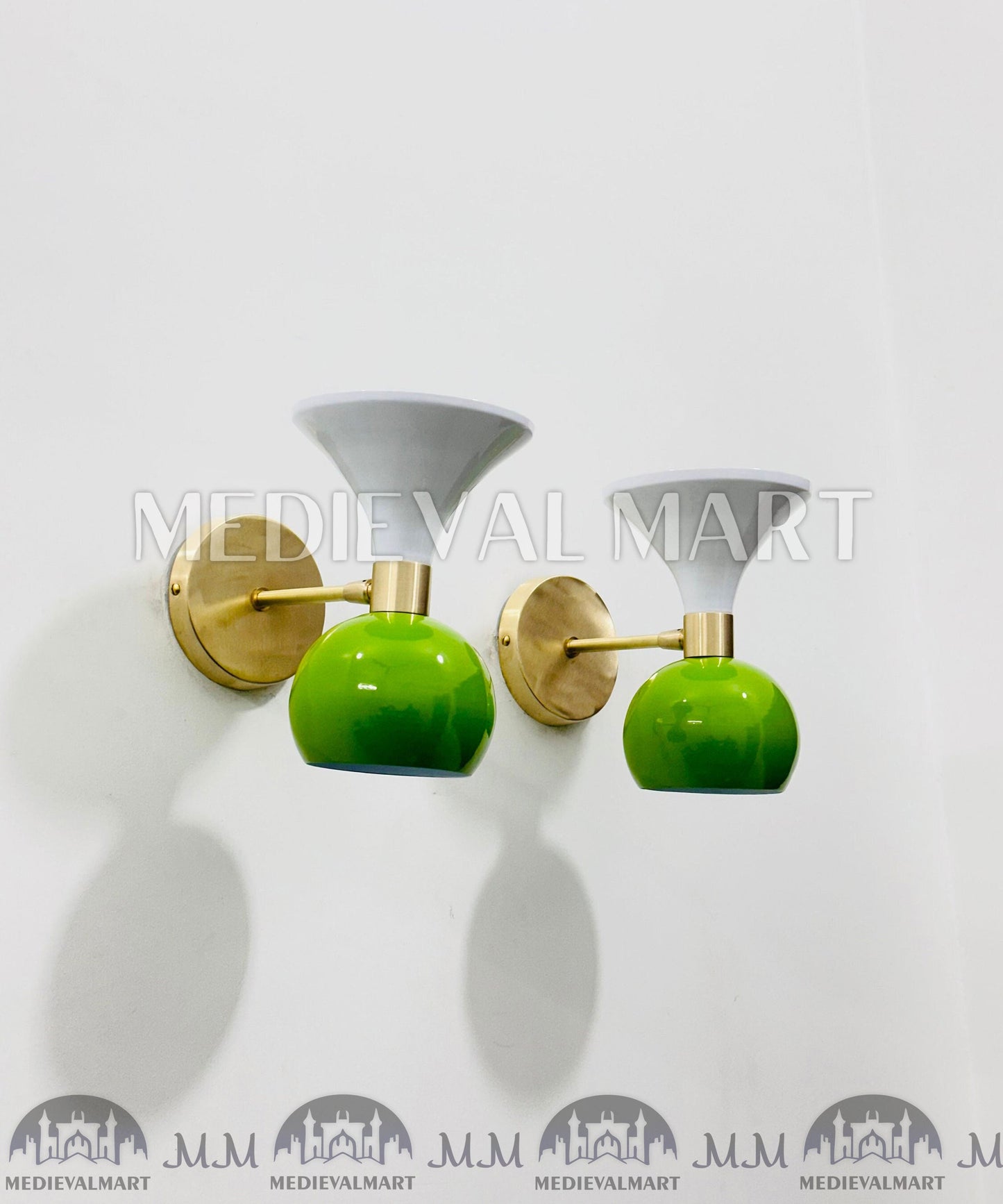 MEDIEVALMART AU European Greaves Knight English Legs Armor "Buff Polish"