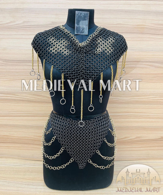 MEDIEVALMART AU Iconic Viking's Jarl Borg Iron Spikes  Battleworn Viking Wooden Shield | Gifts For Dad