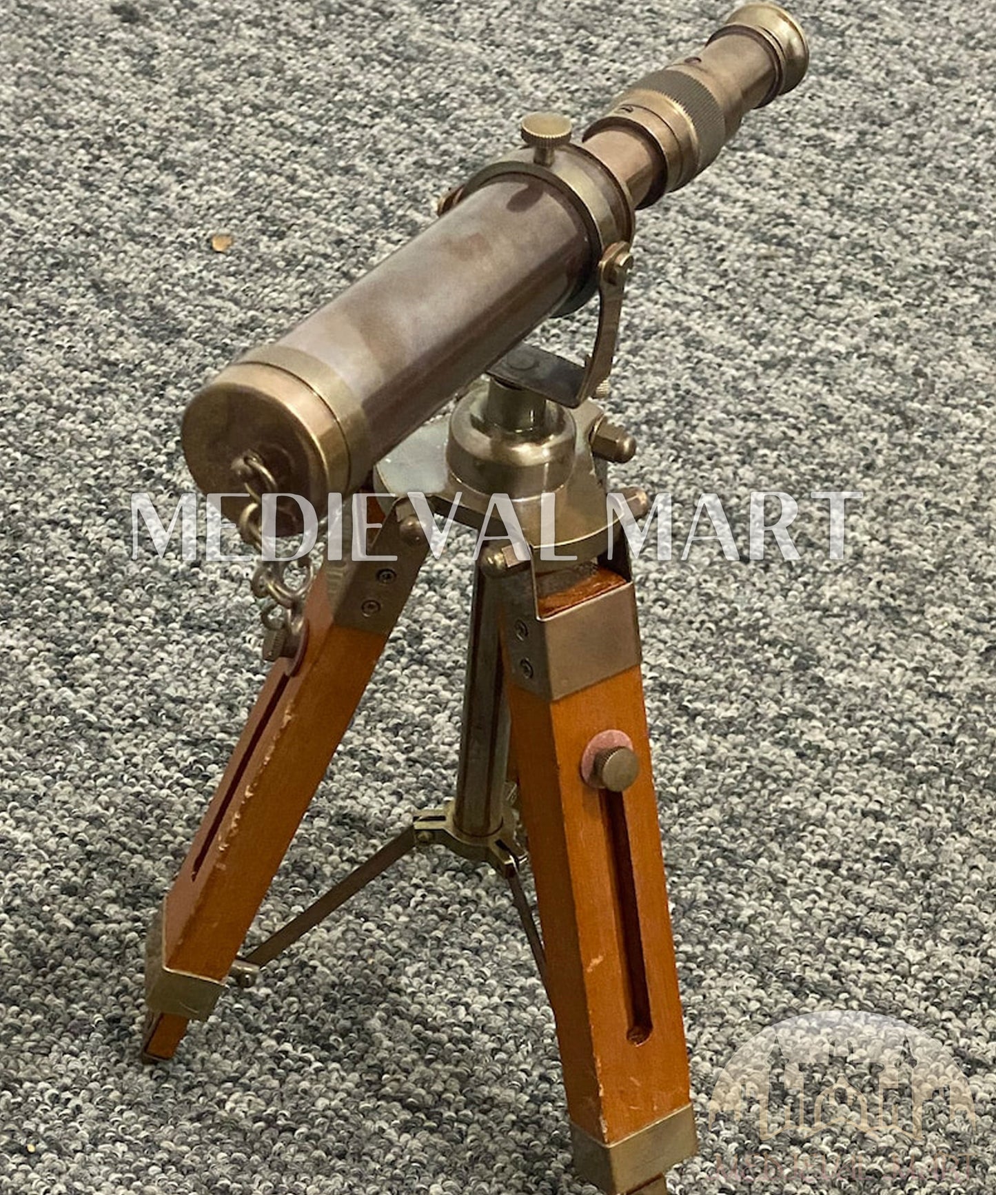 MEDIEVALMART AU Medieval Templar Devil Zelda Cross Inspired Wooden Shield Bliue & Gold Finish | Gift for Christmas Day