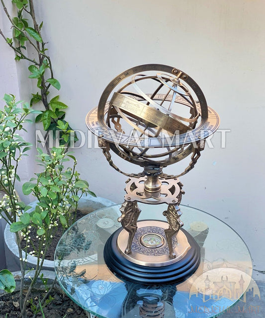 MEDIEVALMART AU "Achilles" Gold Finish Trojan Warrior Helmet W/H Free Stand | Troy Props