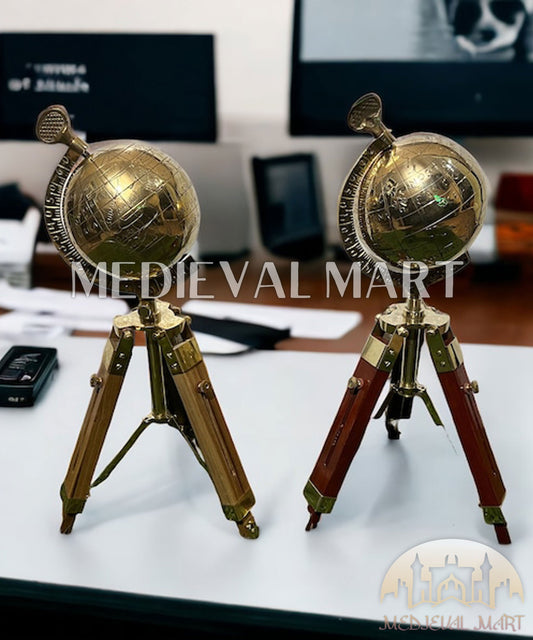 MEDIEVALMART AU "Achilles" Gold Finish Trojan Warrior Helmet W/H Free Stand | Troy Props