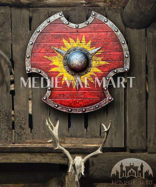 MEDIEVALMART AU First Avengers Steve Rogers Damaged Shield | Gift for Cosplayer