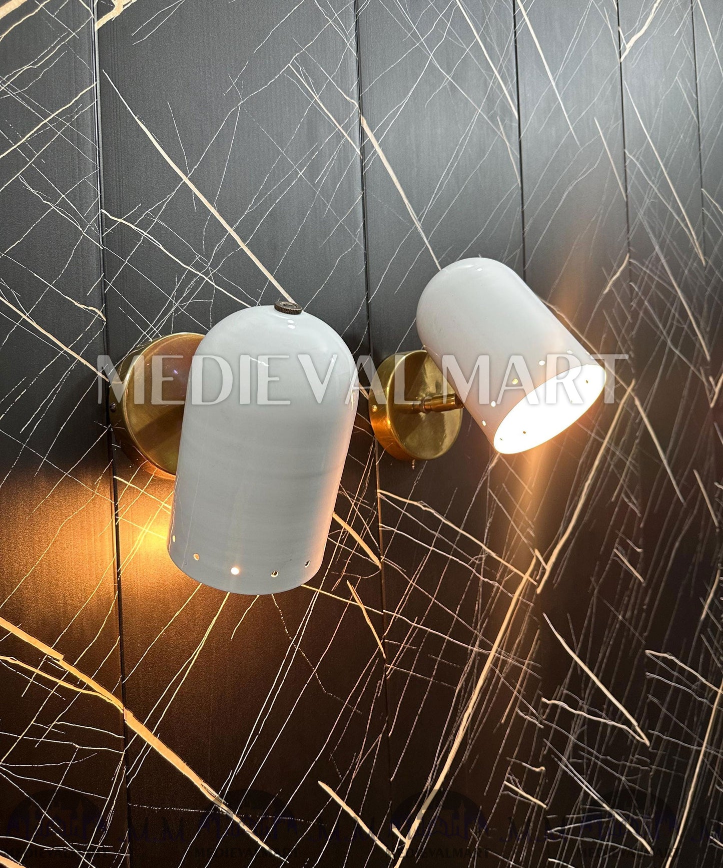 MEDIEVALMART AU European Greaves Knight English Legs Armor "Buff Polish"