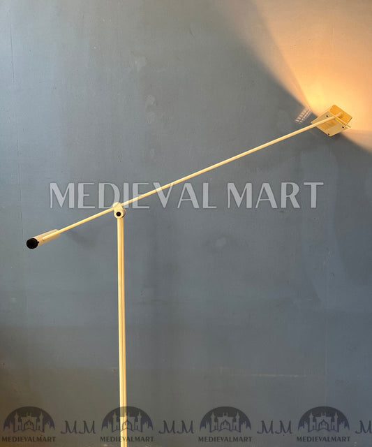 MEDIEVALMART AU Vintage Mid Century Silver Dijkstra Space Age Floor Lamp