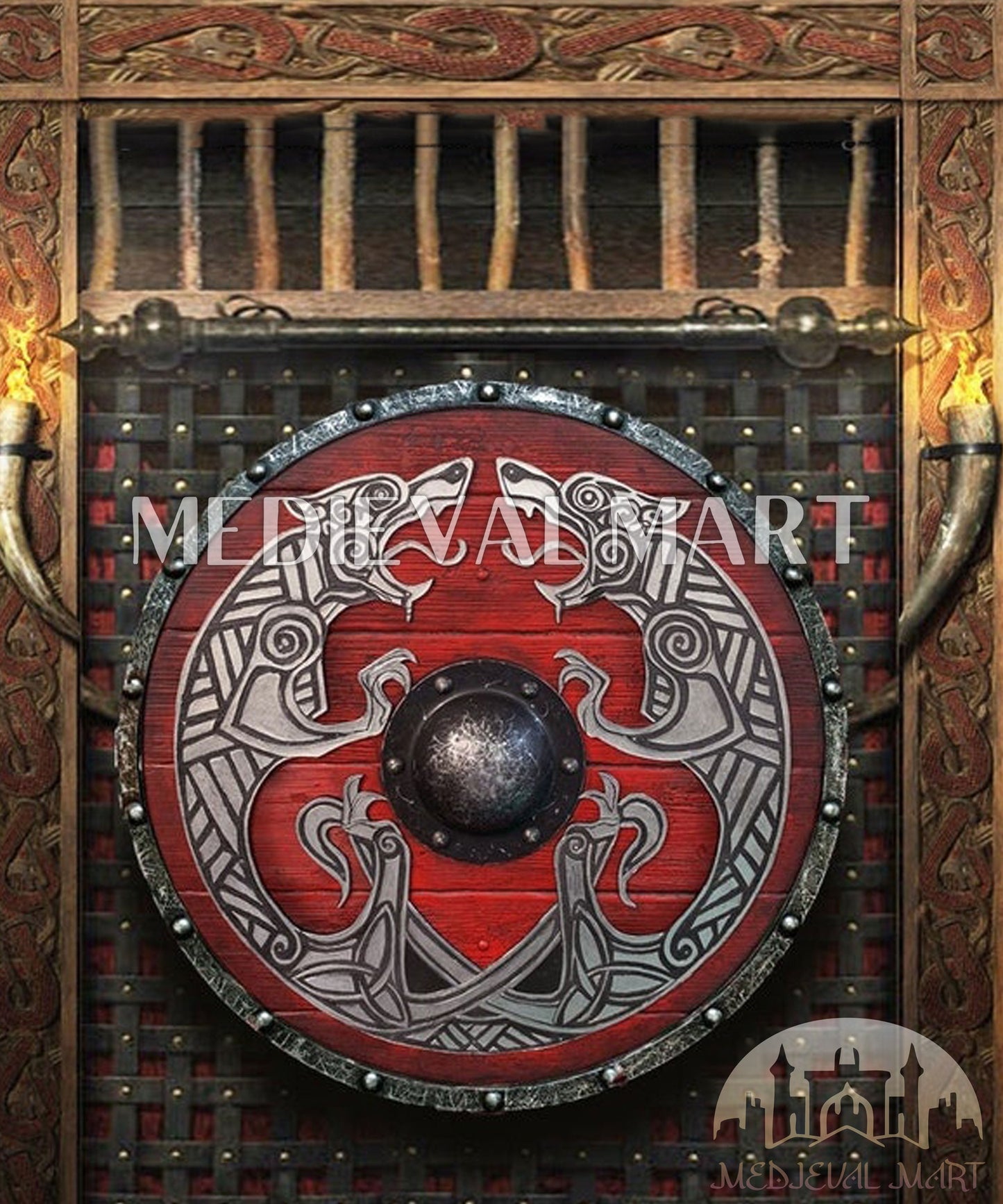 MEDIEVALMART AU First Avengers Steve Rogers Damaged Shield | Gift for Cosplayer