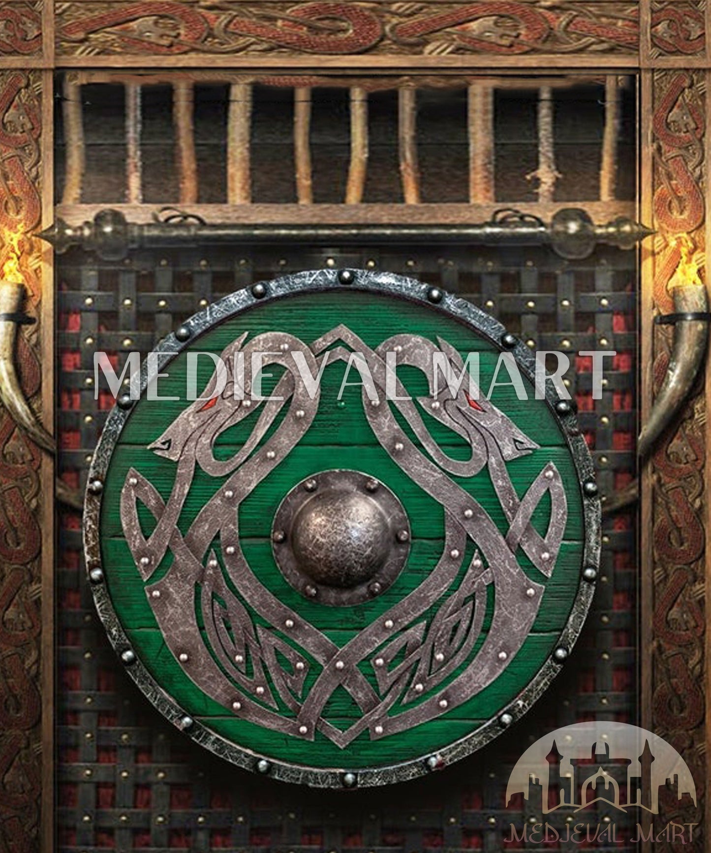 MEDIEVALMART AU First Avengers Steve Rogers Damaged Shield | Gift for Cosplayer